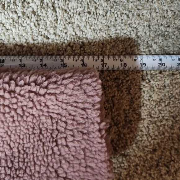 Denim+Company Sherpa Jacket Size M Color Mauve - Picture 6 of 15